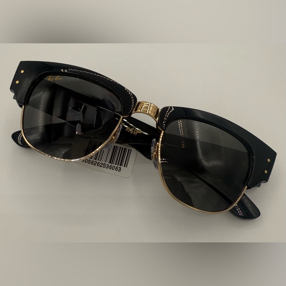 Ray-Ban Black & Gold Clubmaster Sunglasses
